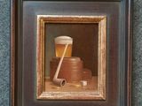 la photo d'une photo représentant une tasse et une cuillère, dans un cadre