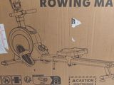 a cardboard box with a drawing of a rowing machine on it