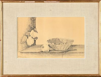 Hubert GAILLARD (1912-2003) Nature morte aux citrons, 1964