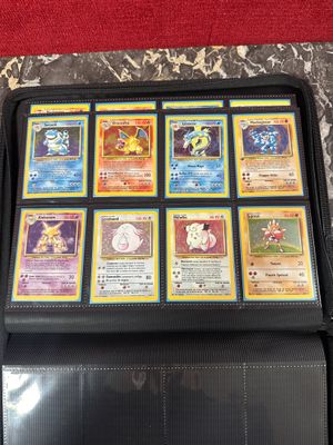 a lot of pokemon cards in this case