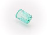an aqua green tourmaline gems on a white background