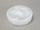 a picture of a white object on a table