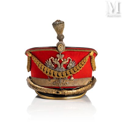 an image of a red hat with a gold crown on it