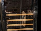 a wine cooler that is on display in a store