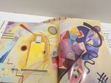 a book with a picture of a painting on it