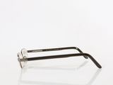 a close up of a pair of glasses on a white surface