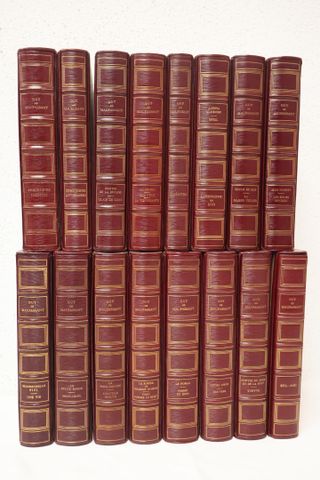 MAUPASSANT Guy de : Œuvres. 16 volumes in, plein maroquin sous em...
