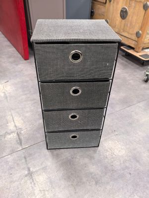 Petit meuble de rangement tissu armature métal L:31cm;l:27cm…