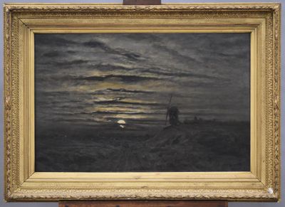 une image représentant un tableau où l'on voit un homme sur un bateau en pleine mer