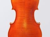 an old violin with a wooden back and a long neck