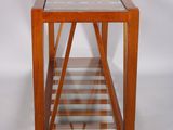 an image of a side table with a glass top