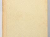 an old book with a blank page on a white background