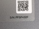 the qr code is displayed on the back of a laptop
