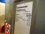 a close up of a sign on the side of a machine