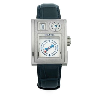 une image d'un gros plan d'une montre-bracelet sur un fond blanc