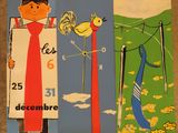 trois affiches accrochées au mur d'une salle de bains