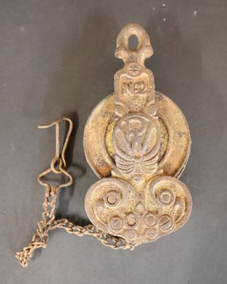 Ancienne poulie de suspension pour luminaire avec chaîne à r…