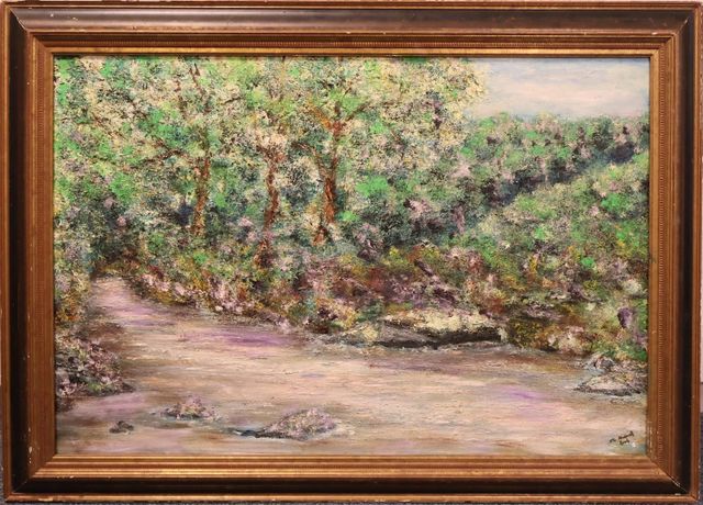 Jean Claude AVENEL (XXème) « Un coin de Creuse », huile sur toile...