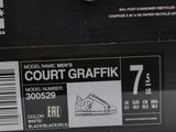 a box with a picture of a court graffik on it