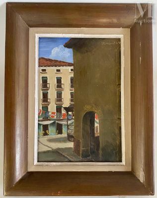 Gilbert POILLERAT (1902-1988) Huile sur panneau