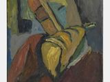 une image représentant un tableau d'un homme en chemise rouge