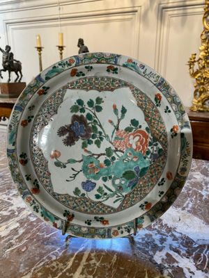 a plate that is sitting on a table in a room