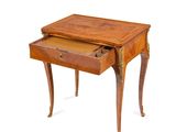 an image of a small table with a drawer on it