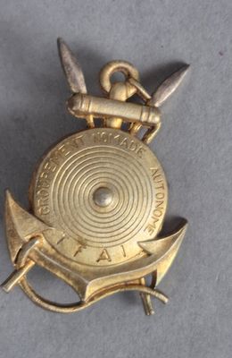 une image représentant une médaille d'or sur laquelle figurent une épée et un bouclier