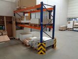 a large warehouse with a lot of boxes on the shelves