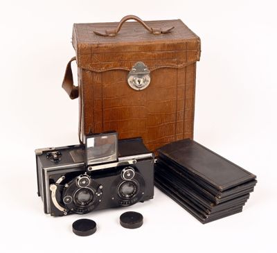 Appareil Photo Rolleiflex Synchro Compur Franke & Heidecke Avec étui - Occasion Opérationnel