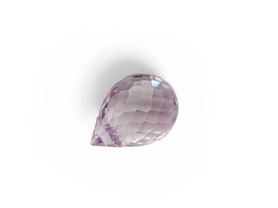 an amethorate stone on a white background