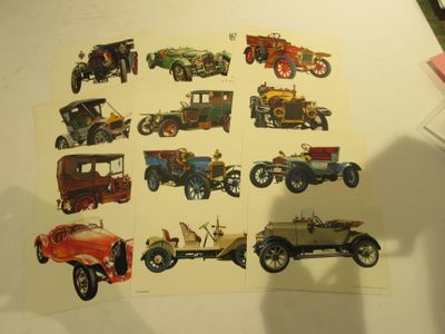 Lot DE Cartes Postales Thematique Voitures - Neuves .