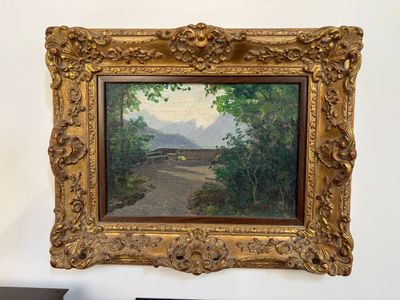 a picture of a painting hanging on the wall