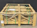 a wooden crate that has some sort of wood in it