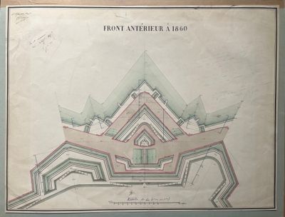 [Architecture militaire]. [Fortification]. PLAN du front ant…