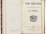 an open book with a black and white image on it