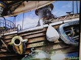 la photo d'une photo représentant un homme sur un bateau