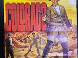 an old movie poster of a man holding a gun in a desert