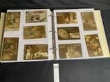 an old photo album with pictures of people on it
