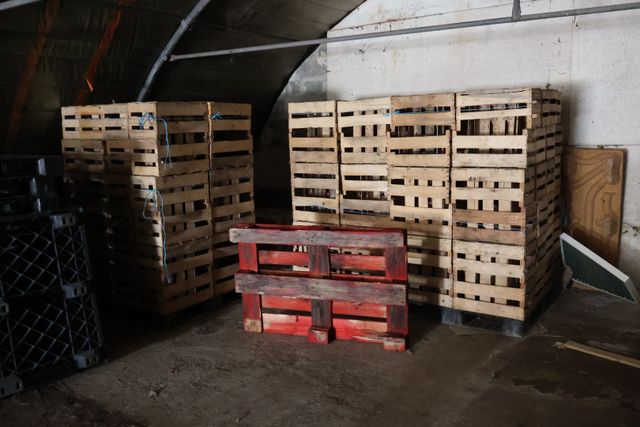 22 palettes de cagettes bois 40x30 60cts la cagette