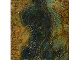 an image of a painting of a man sitting on the ground
