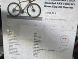 a sign for a bike sale in a store