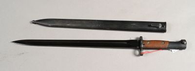 BELGIQUE. Baïonnette 1924/1930, export, pommeau « 5267 », la…