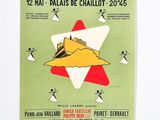 une affiche sur laquelle figure l'image d'une part de pizza