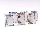 trois cartes avec l'image d'une menorah et d'une menorah