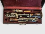 a case that has a bunch of musical instruments in it