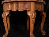 an image of a wooden table on a black background