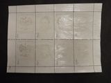 a close up of a piece of paper with drawings on it