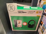 a box with a pair of headphones on it