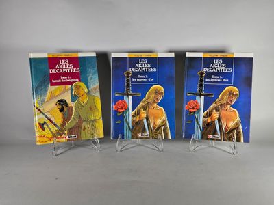 Trois albums de la série Les aigles décapités, par Pellerin …